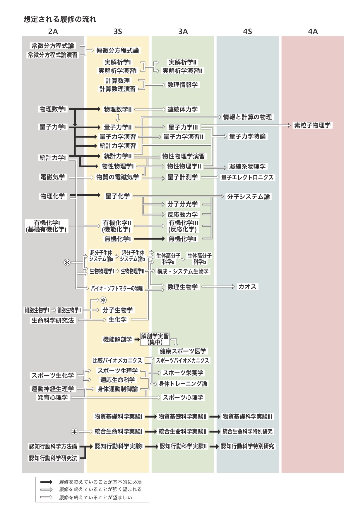 統合自然科学科コースツリー - 東京大学教養学部 統合自然科学科